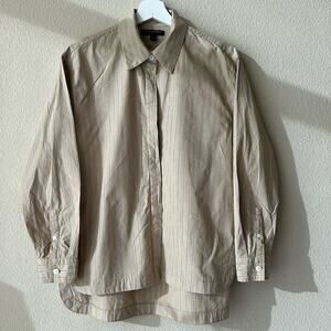 Banana Republic %100 Cotton Striped Button Down Shirt